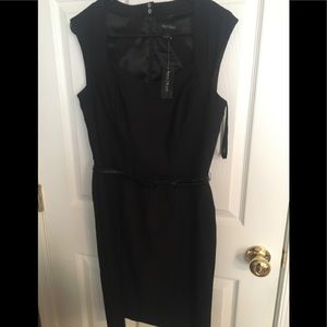 Black midi dress